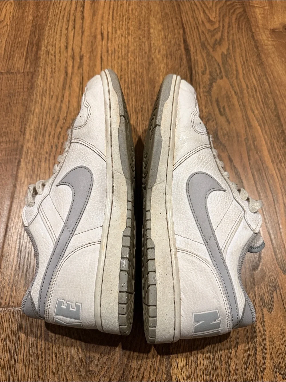 Nike Big Low White/Wolf Grey   Low-Top Sneakers